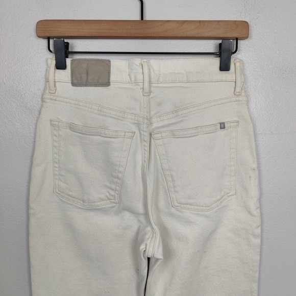 Everlane The Original Cheeky‎ Jean Womens 26 Regular Organic Cotton Ecru Beige - Picture 7 of 12